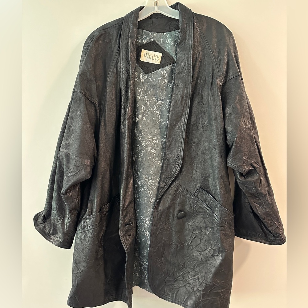 Vintage Black Leather Jacket